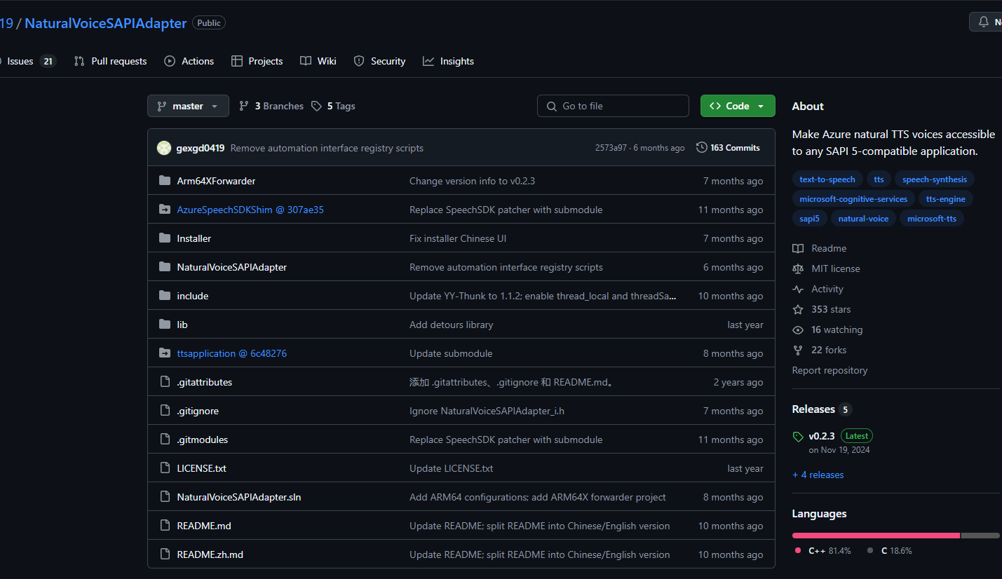 Download do NaturalVoiceSAPIAdapter