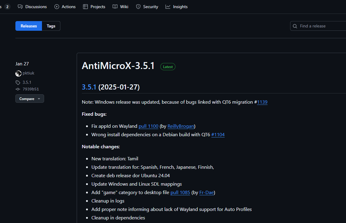 Configuração do AntiMicroX
