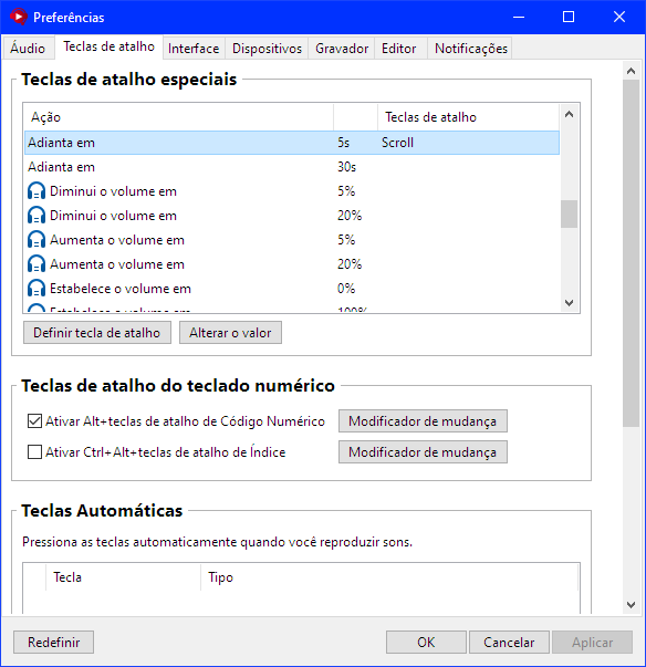 Atalho Scroll Lock no Soundpad
